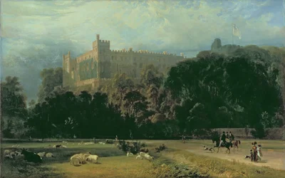 Uitzicht op Arundel Castle vanuit het zuidoosten, 1823